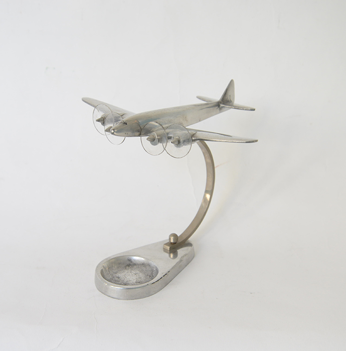 飛行機オブジェ　シルバー