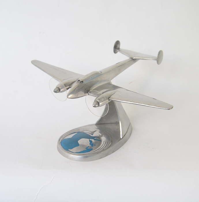 飛行機オブジェ　シルバー