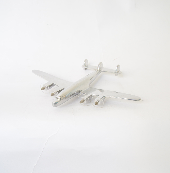 飛行機オブジェ　シルバー