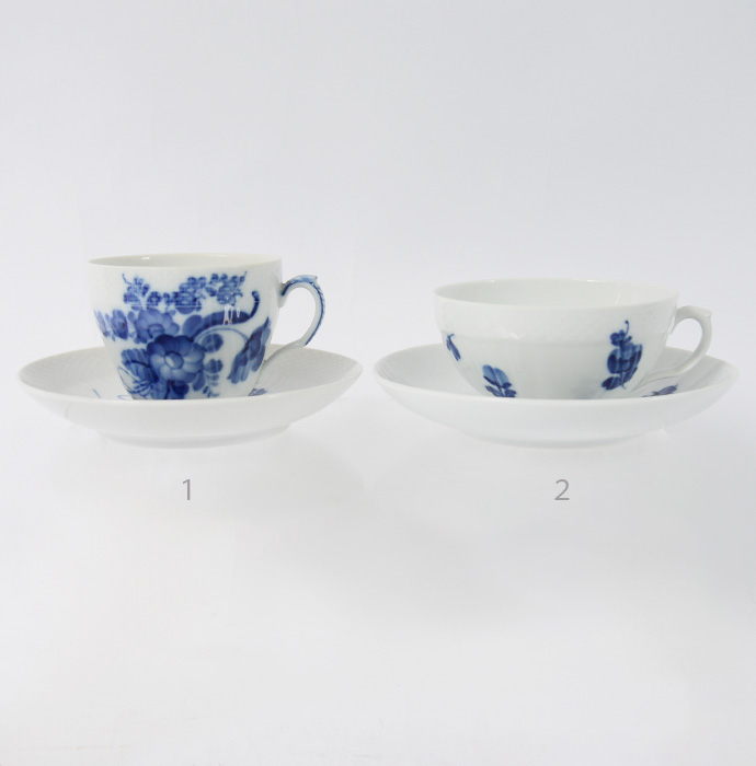 ROYAL COPENHAGEN(ロイヤルコペンハーゲン）ブルーフラワーカーブ  カップ＆ソーサー