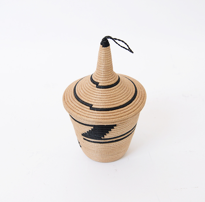 ルワンダ蓋つきバスケット