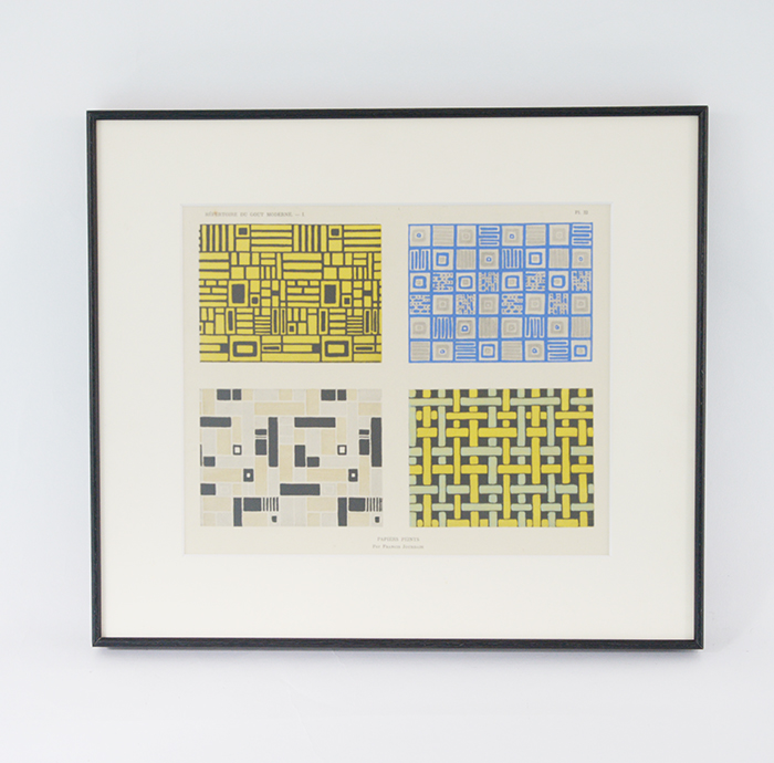 アンティーク版画　建築　モザイク4