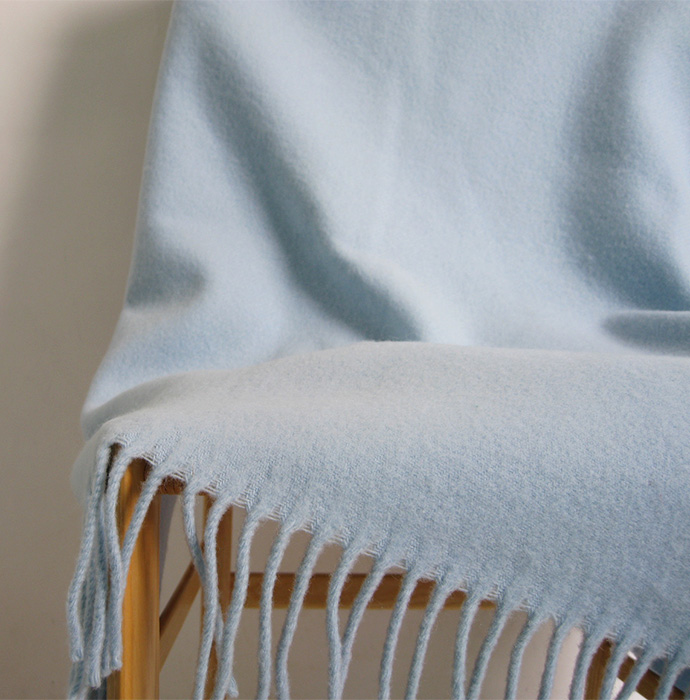 ブランケット　Yves Delorme LightBlue