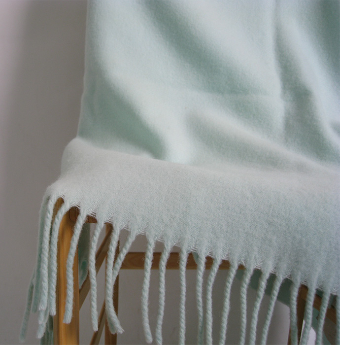 ブランケット　Yves Delorme LightGreen