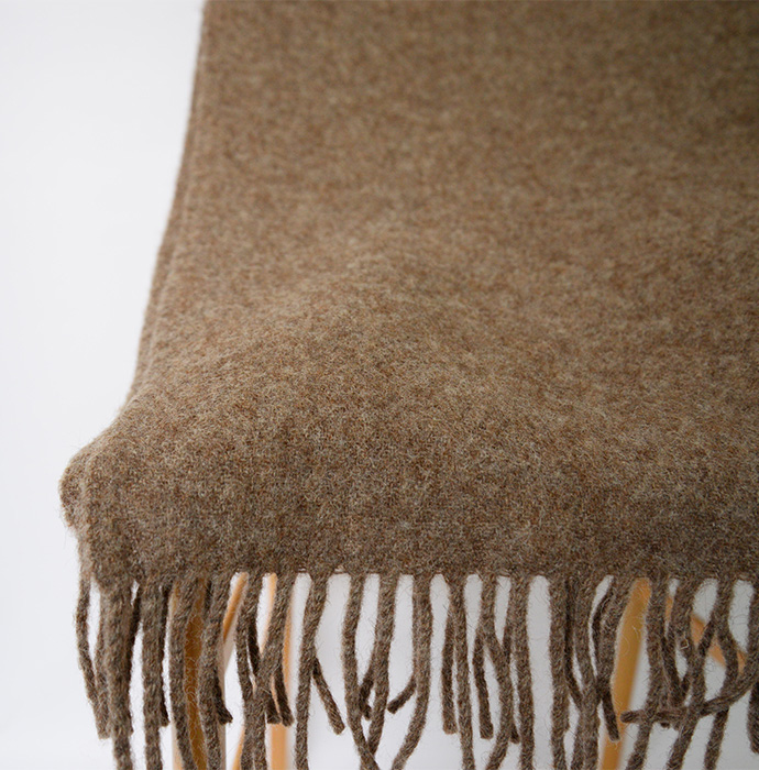 ブランケット　woolブラウン