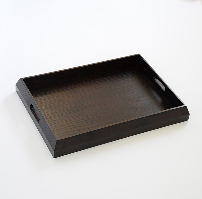 WOODトレイ ダークブラウン