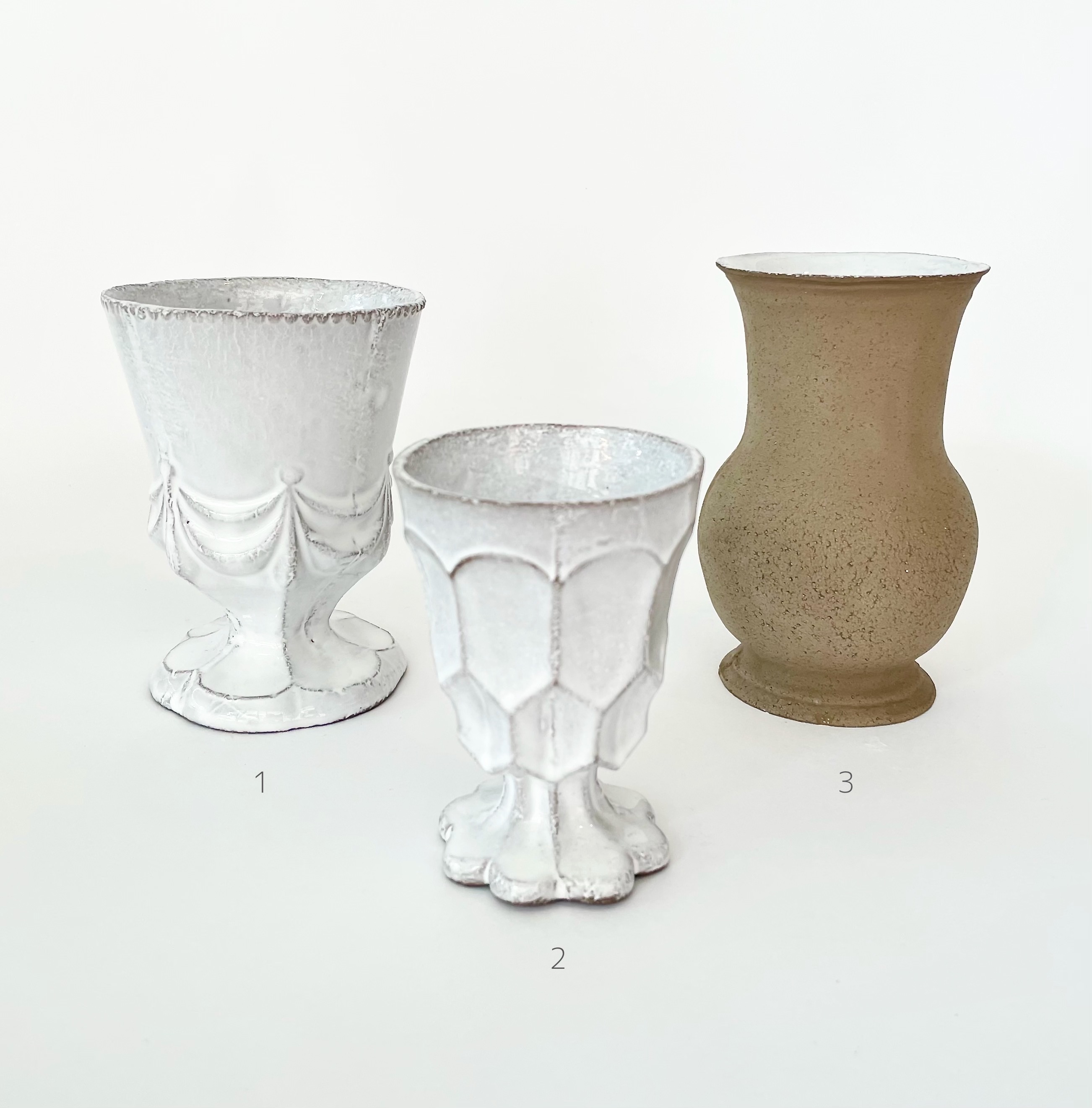 ASTIER de VILLATTE(アスティエ)ゴブレット&フラワーベース【仏製】