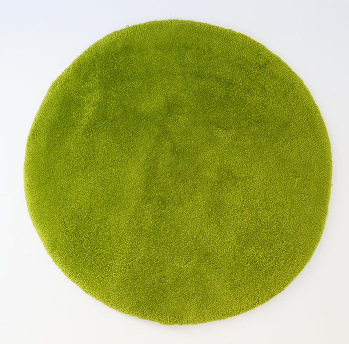 nordic form / 丸形ラグマット Green
