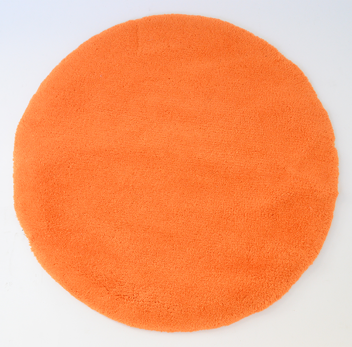 nordic form / 丸形ラグマット Orange