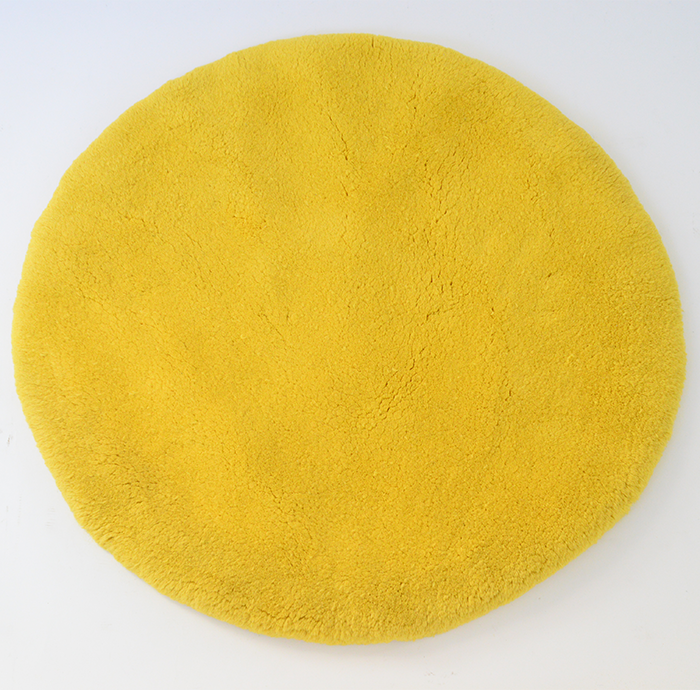 nordic form / 丸形ラグマット Yellow