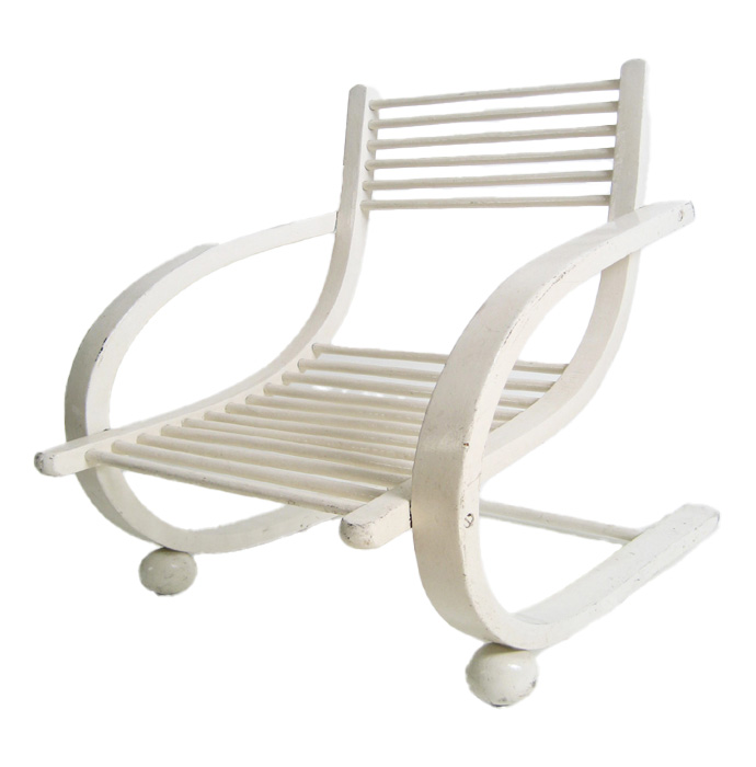 キッズロッキングチェア White