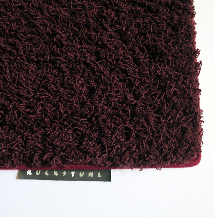 Creation Baumann /RUCKSTUHL シャギーラグマット WineRed